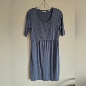 SERAPHINE | Maternity Nursing Dress Blue Sz XS